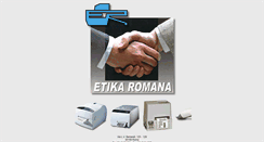 Desktop Screenshot of etikaromana.it